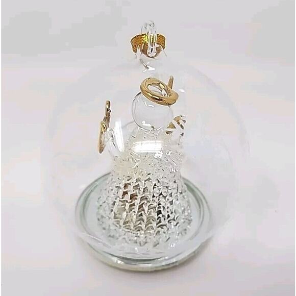 Sorelle Angel Spun Glass Globe Ornament LED Light in Set of 3 Ornaments X-E - Picture 6 of 16
